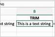 Como usar a função TRIM no Microsoft Excel